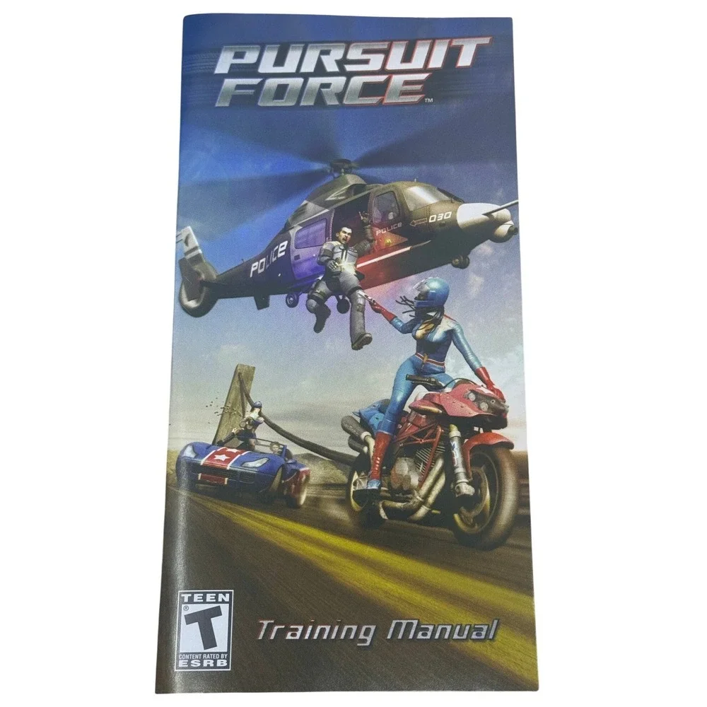 Pursuit Force Sony PSP Training Manual Replacement‎ Booklet UCUS-98631 2006